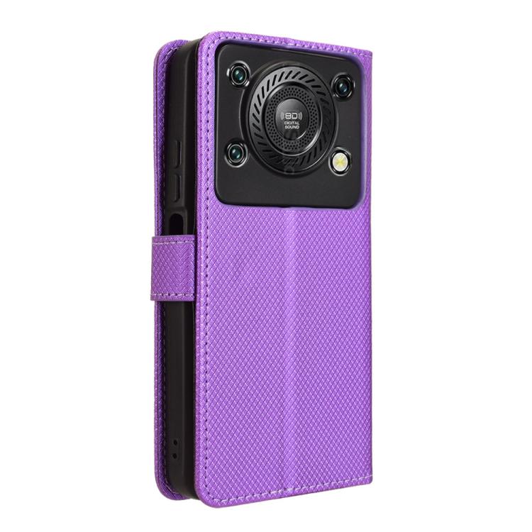 For Oukitel C60 / C60 Pro Diamond Texture Leather Phone Case