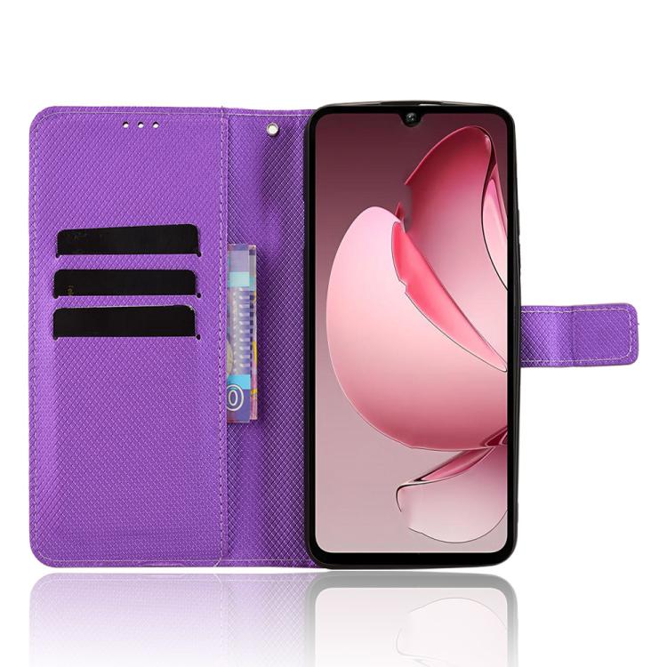 For Oukitel C60 / C60 Pro Diamond Texture Leather Phone Case