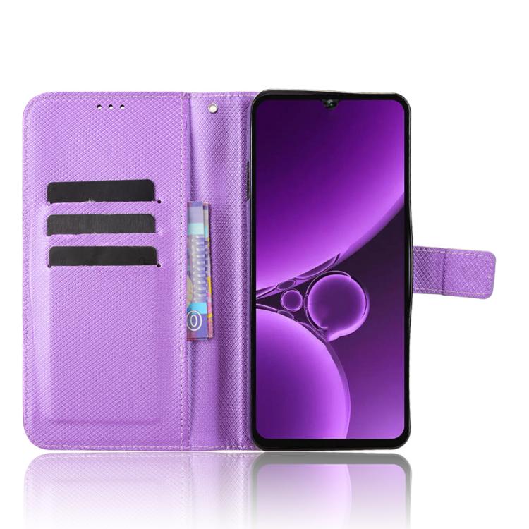 For Oukitel C59 / C59 Pro Diamond Texture Leather Phone Case