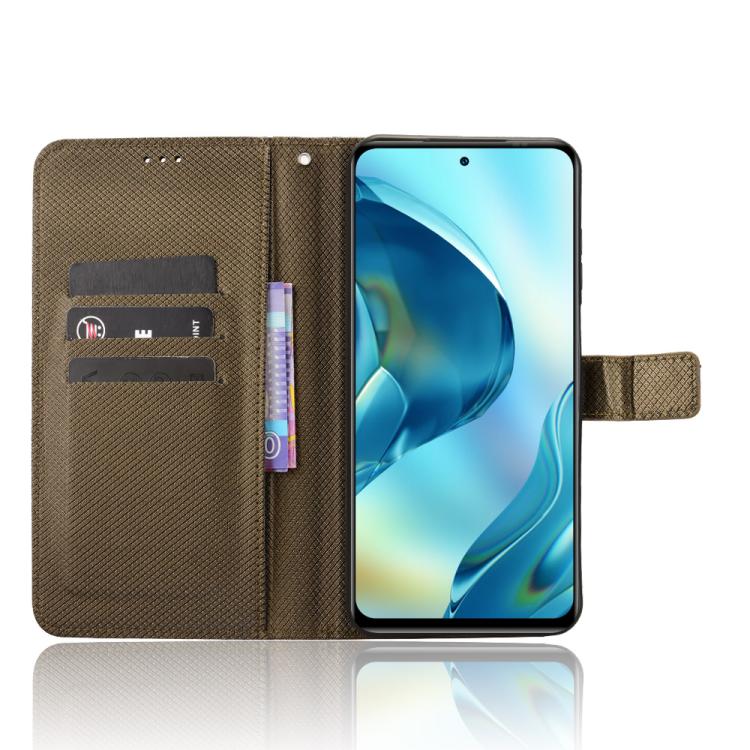 For Oukitel C68 Diamond Texture Leather Phone Case