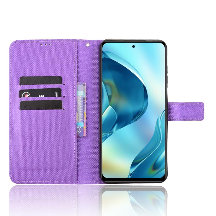 For Oukitel C68 Diamond Texture Leather Phone Case
