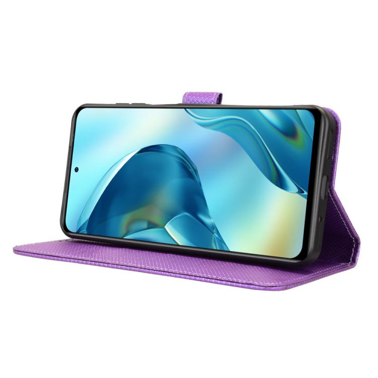 For Oukitel C68 Diamond Texture Leather Phone Case