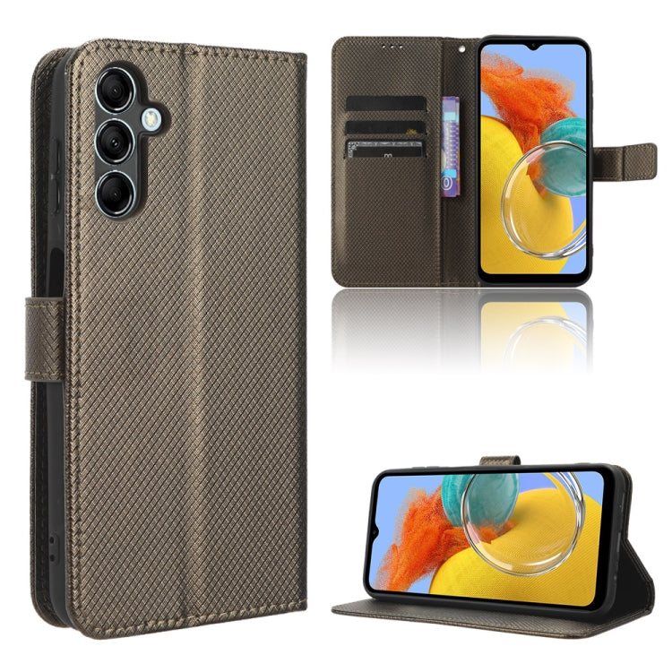 For Samsung Galaxy M54 5G Diamond Texture Leather Phone Case