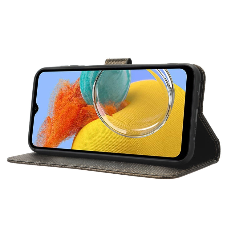 For Samsung Galaxy M54 5G Diamond Texture Leather Phone Case