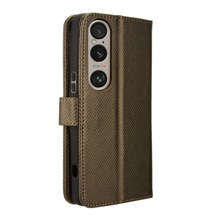 For Sony Xperia 1 VI 2024 Diamond Texture Leather Phone Case