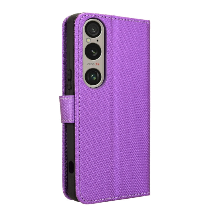 For Sony Xperia 1 VI 2024 Diamond Texture Leather Phone Case