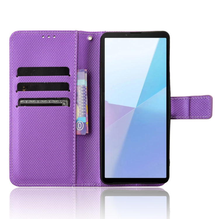 For Sony Xperia 10 VI 2024 Diamond Texture Leather Phone Case