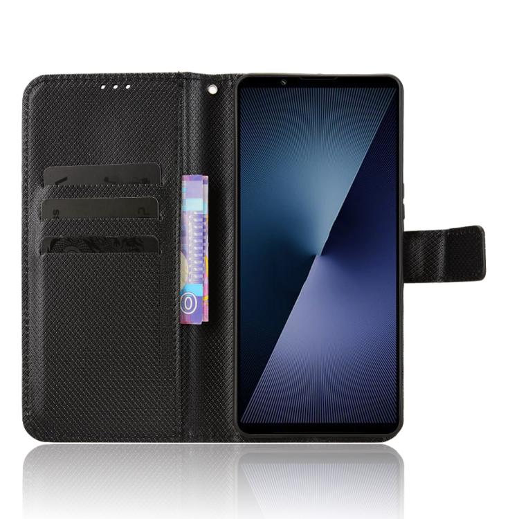 For Sony Xperia 1 VII Diamond Texture Leather Phone Case