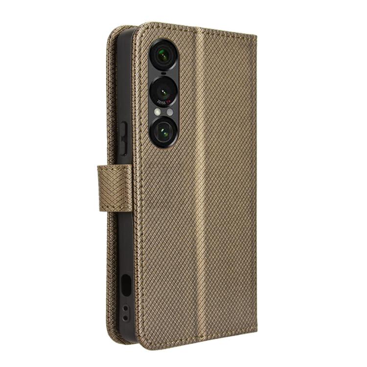 For Sony Xperia 1 VII Diamond Texture Leather Phone Case