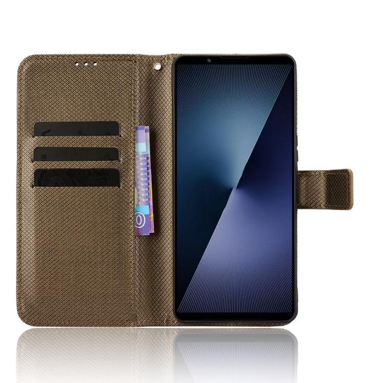 For Sony Xperia 1 VII Diamond Texture Leather Phone Case