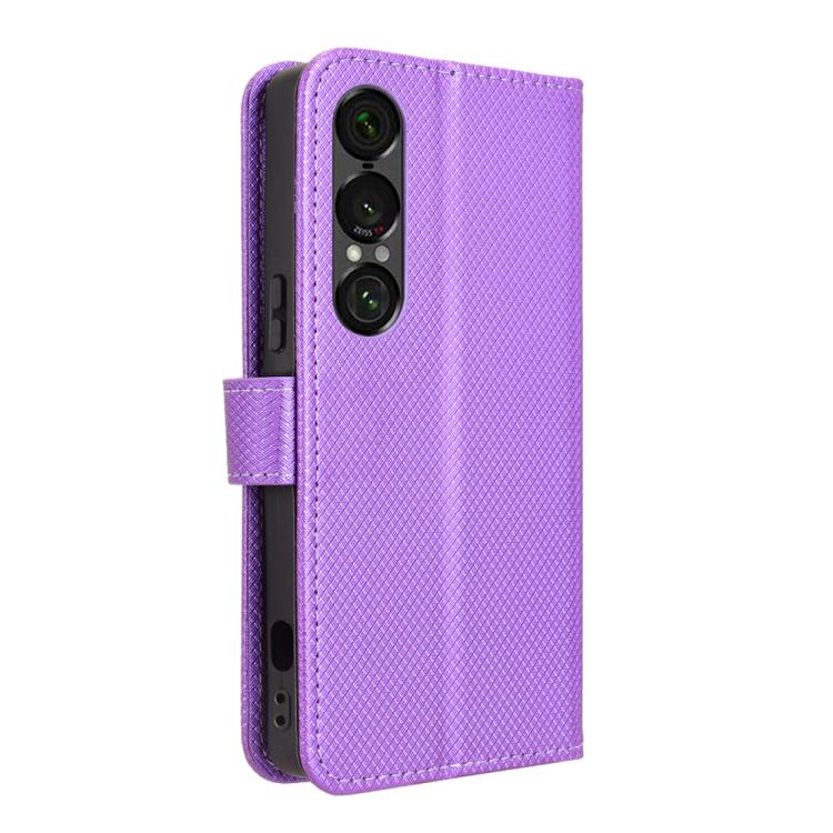 For Sony Xperia 1 VII Diamond Texture Leather Phone Case