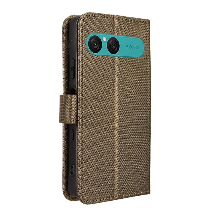For Sony Xperia 10 VII Diamond Texture Leather Phone Case