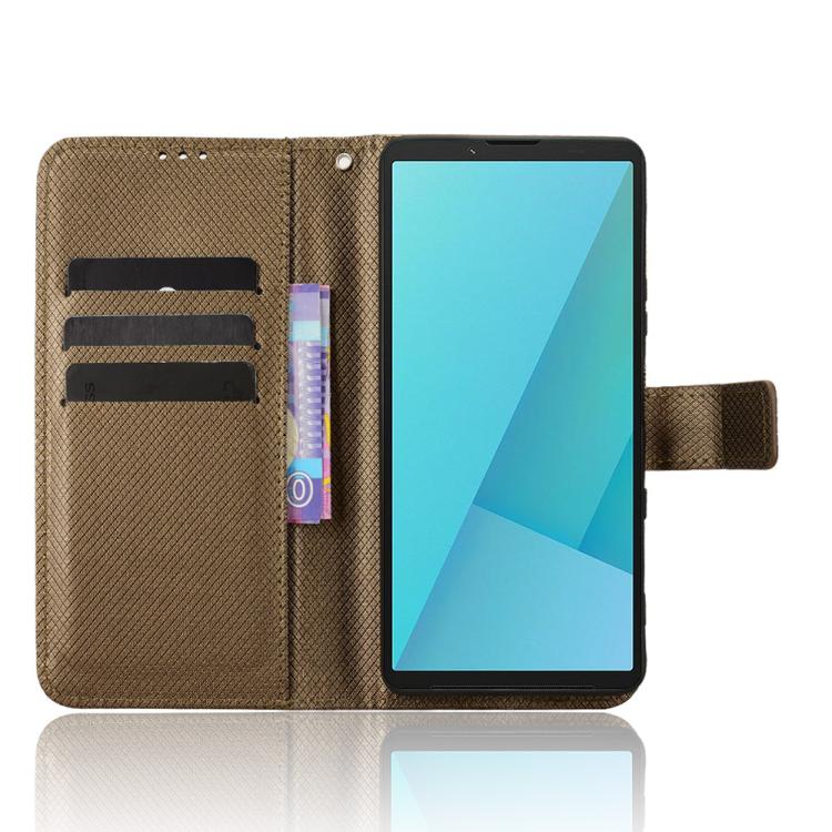 For Sony Xperia 10 VII Diamond Texture Leather Phone Case