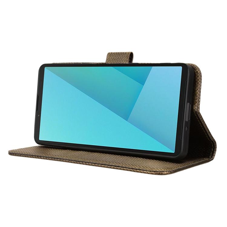 For Sony Xperia 10 VII Diamond Texture Leather Phone Case