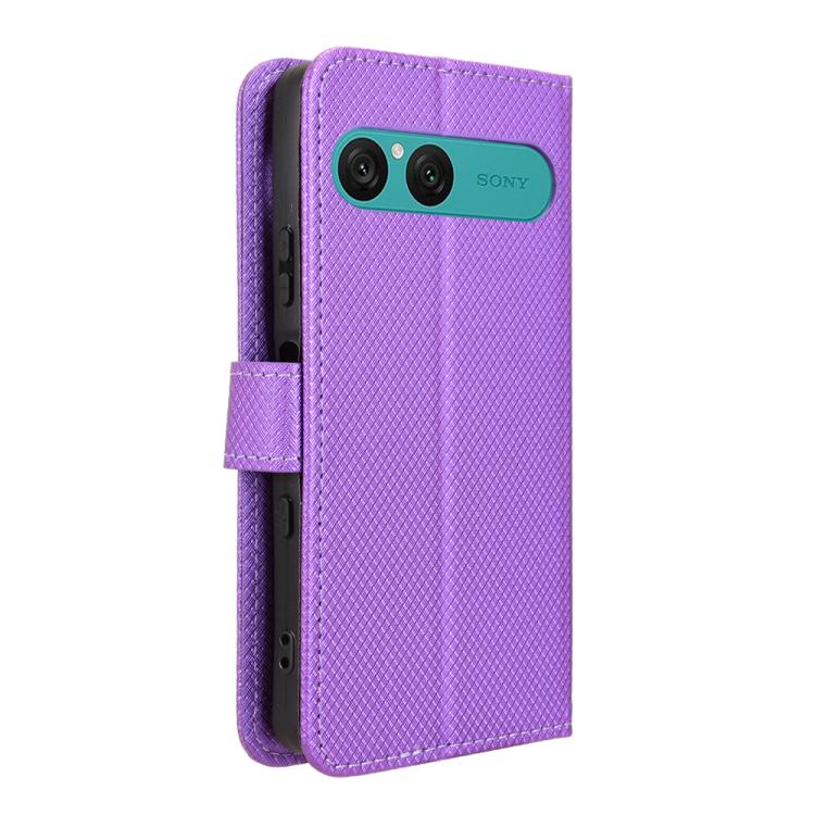 For Sony Xperia 10 VII Diamond Texture Leather Phone Case