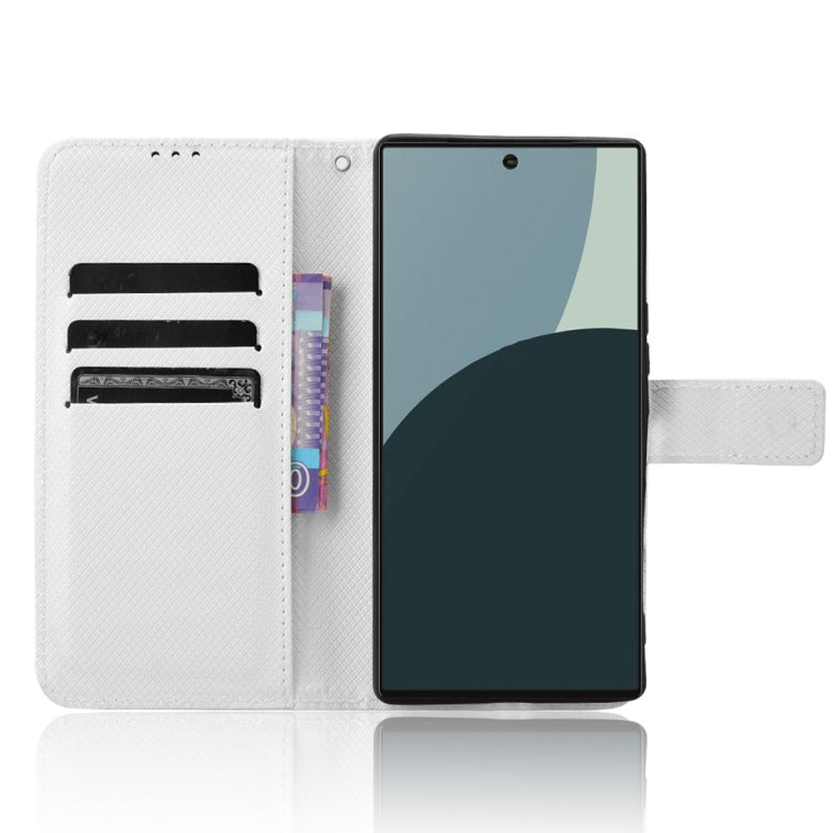 For Sharp Aquos R9 Diamond Texture Leather Phone Case