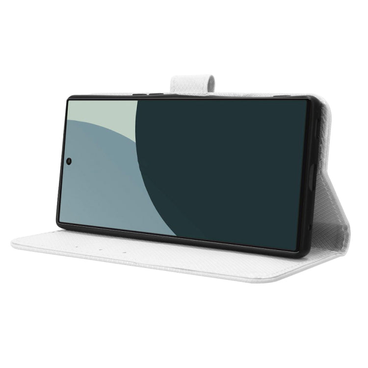 For Sharp Aquos R9 Diamond Texture Leather Phone Case