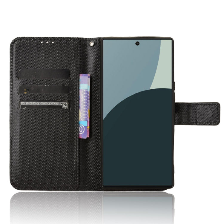 For Sharp Aquos R9 Diamond Texture Leather Phone Case