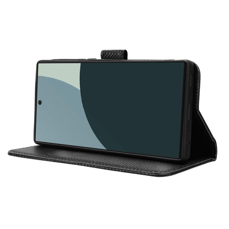 For Sharp Aquos R9 Diamond Texture Leather Phone Case