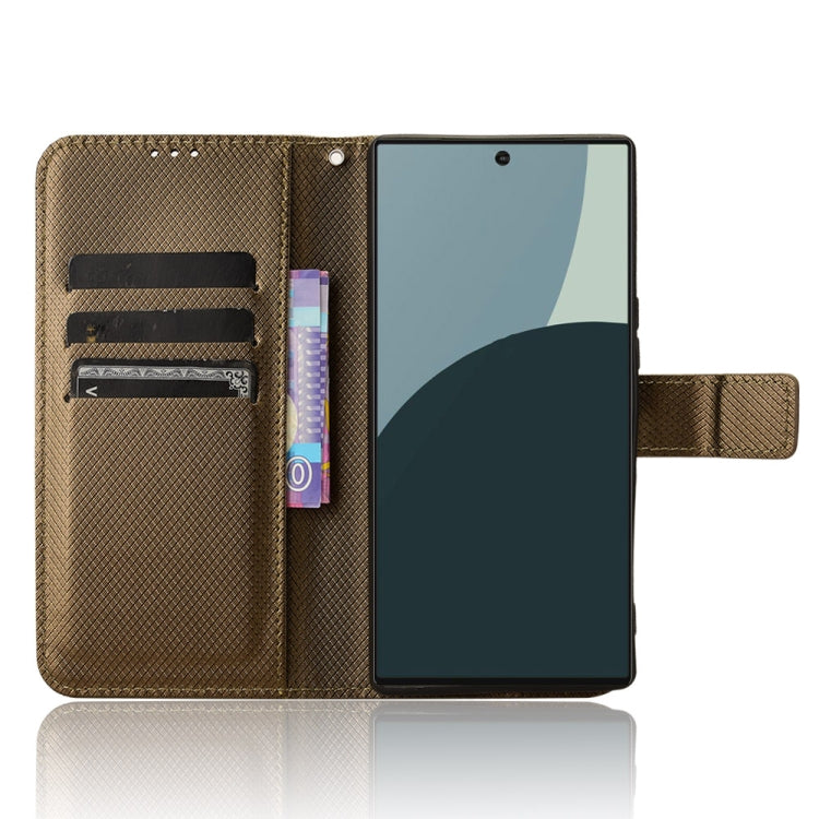 For Sharp Aquos R9 Diamond Texture Leather Phone Case
