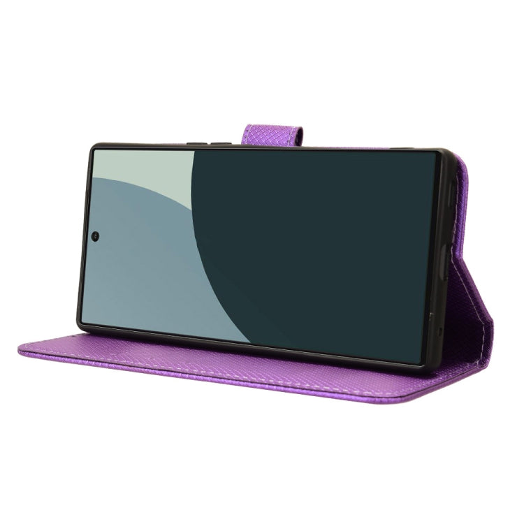 For Sharp Aquos R9 Diamond Texture Leather Phone Case