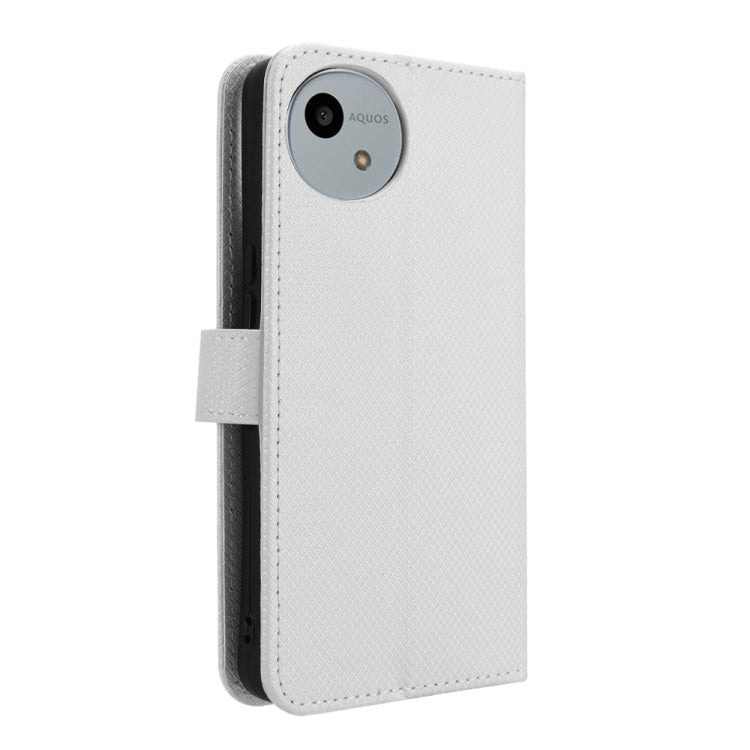 For Sharp Aquos wish4 Diamond Texture Leather Phone Case