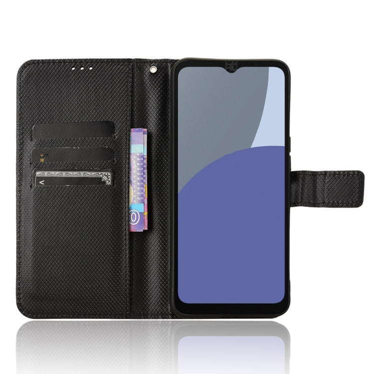 For Sharp Aquos wish4 Diamond Texture Leather Phone Case