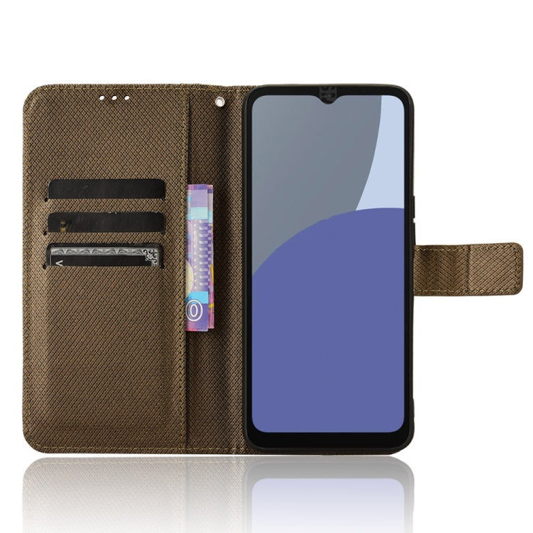 For Sharp Aquos wish4 Diamond Texture Leather Phone Case