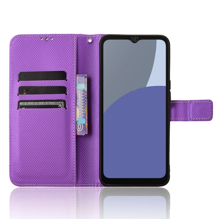 For Sharp Aquos wish4 Diamond Texture Leather Phone Case