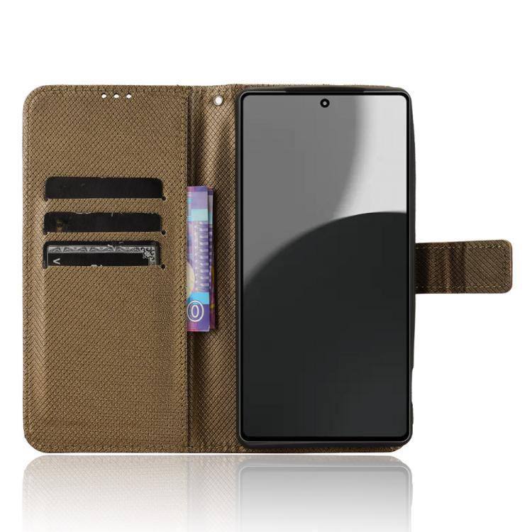 For Sharp Aquos R9 Pro Diamond Texture Leather Phone Case