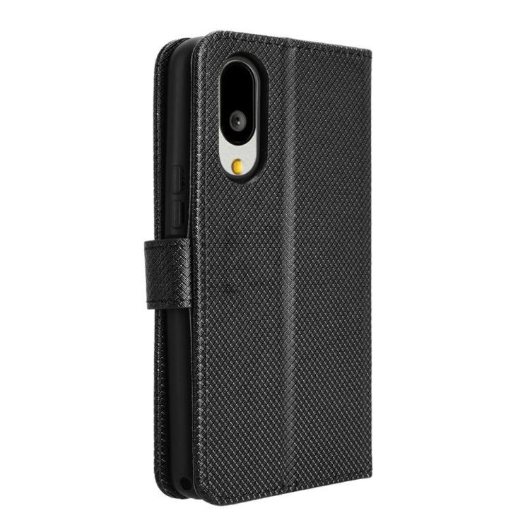 For Sharp Basio Active3 Diamond Texture Leather Phone Case
