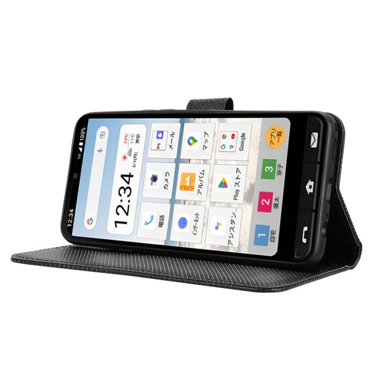For Sharp Basio Active3 Diamond Texture Leather Phone Case