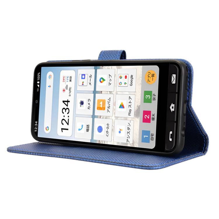 For Sharp Basio Active3 Diamond Texture Leather Phone Case