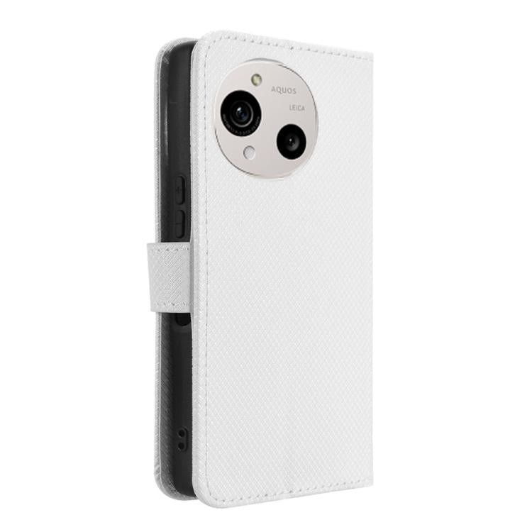 For Sharp Aquos R10 Diamond Texture Leather Phone Case