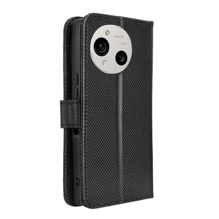 For Sharp Aquos R10 Diamond Texture Leather Phone Case