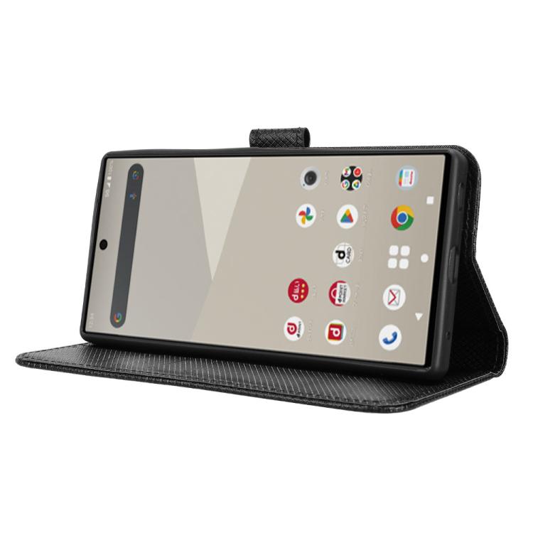 For Sharp Aquos R10 Diamond Texture Leather Phone Case