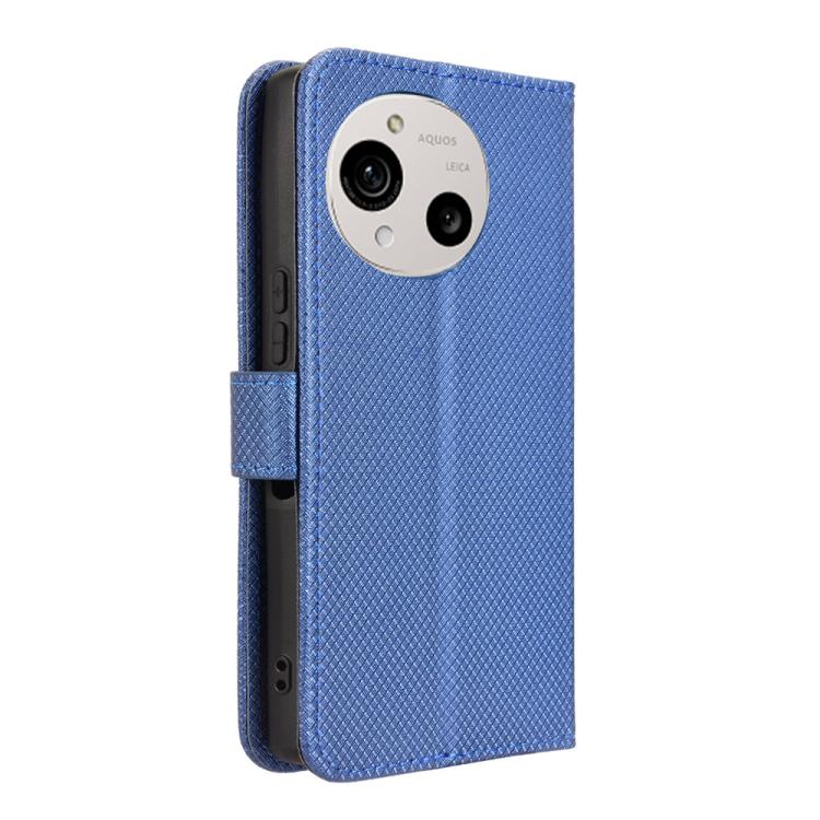 For Sharp Aquos R10 Diamond Texture Leather Phone Case