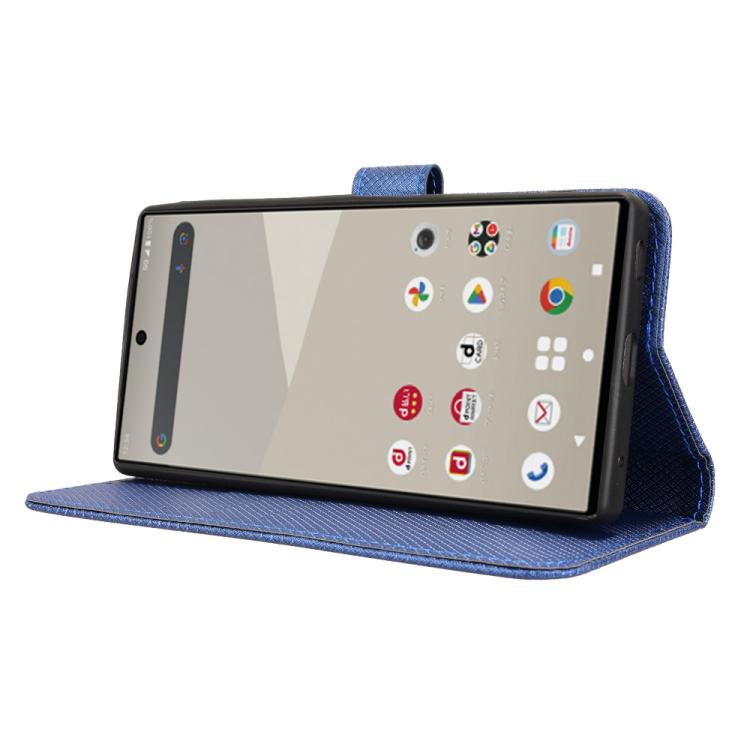 For Sharp Aquos R10 Diamond Texture Leather Phone Case