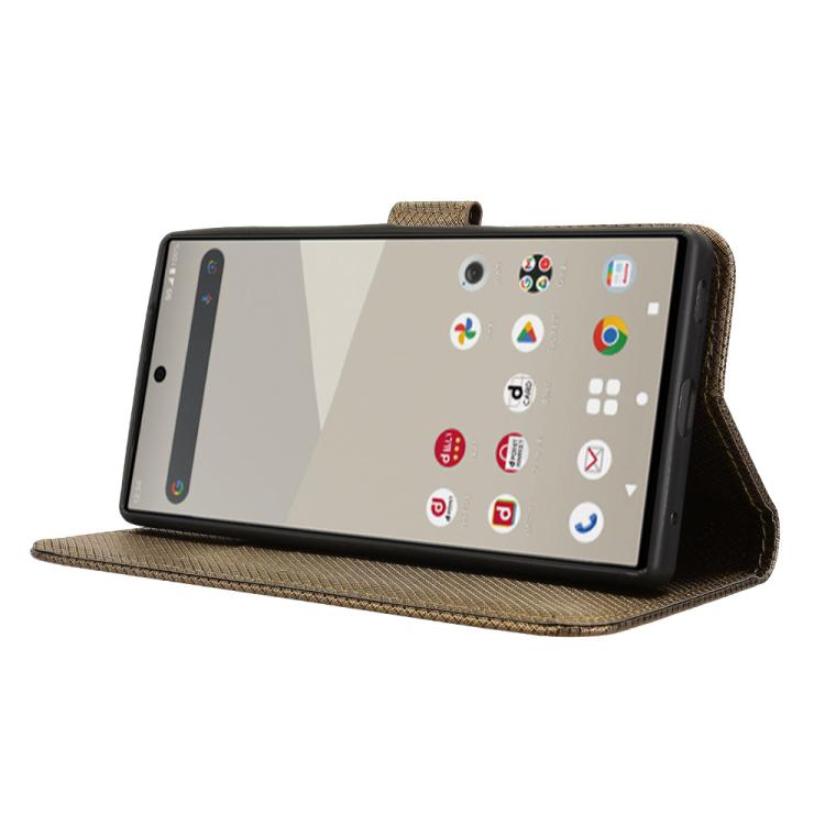 For Sharp Aquos R10 Diamond Texture Leather Phone Case