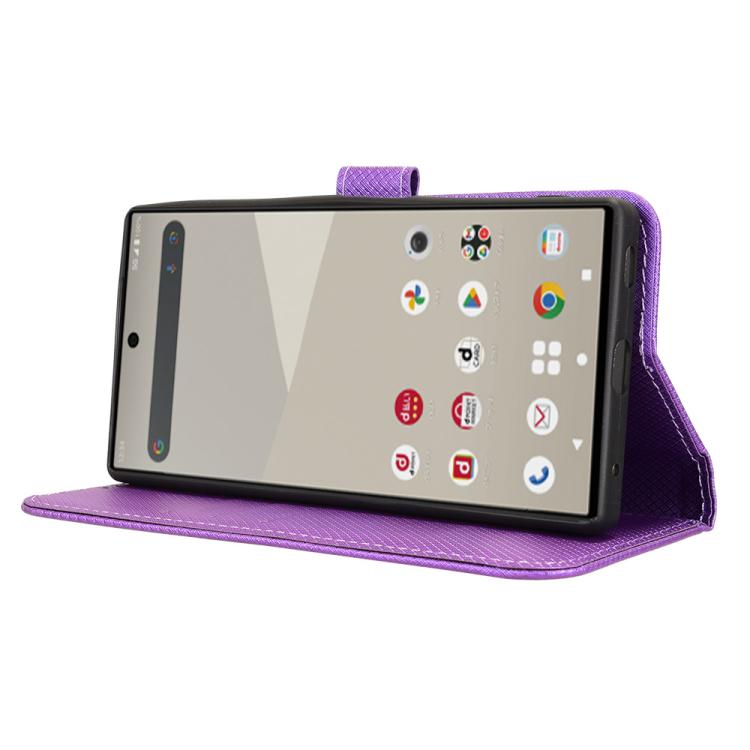 For Sharp Aquos R10 Diamond Texture Leather Phone Case