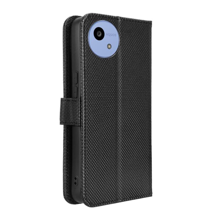 For Sharp Aquos wish5 Diamond Texture Leather Phone Case