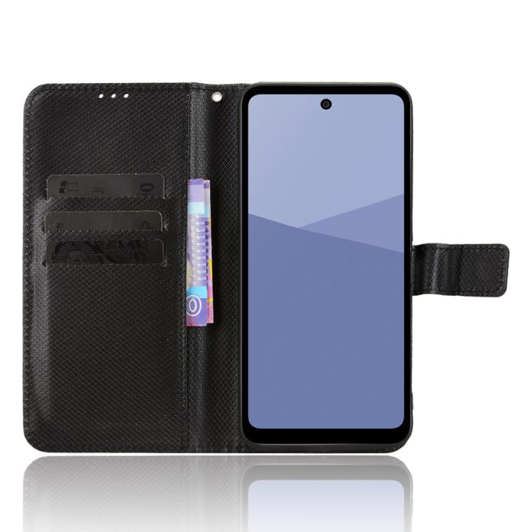 For Sharp Aquos wish5 Diamond Texture Leather Phone Case