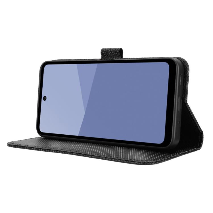 For Sharp Aquos wish5 Diamond Texture Leather Phone Case