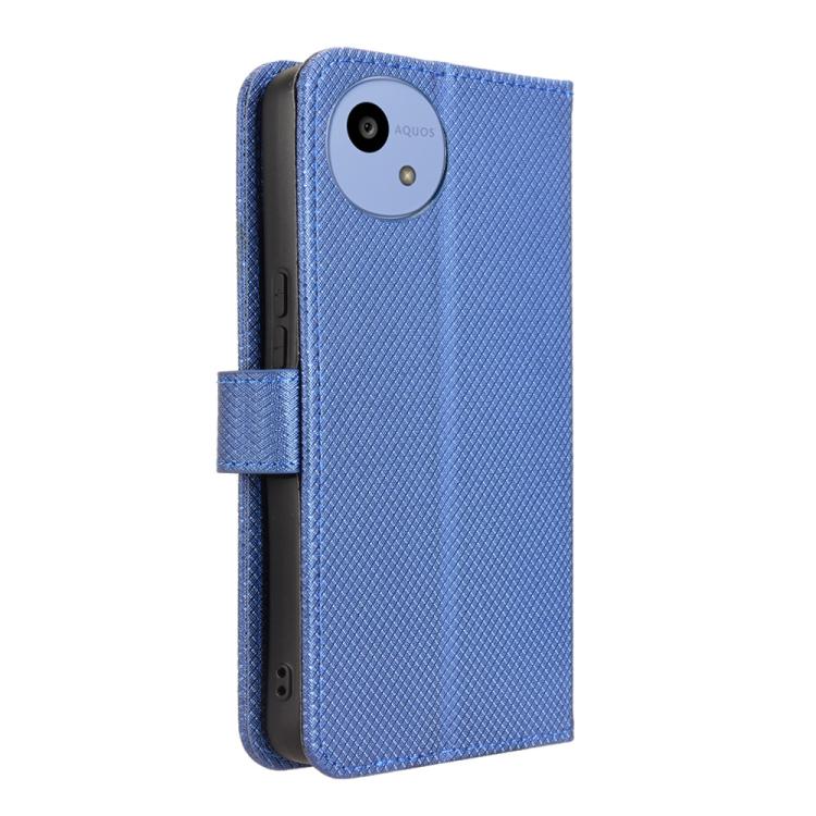 For Sharp Aquos wish5 Diamond Texture Leather Phone Case