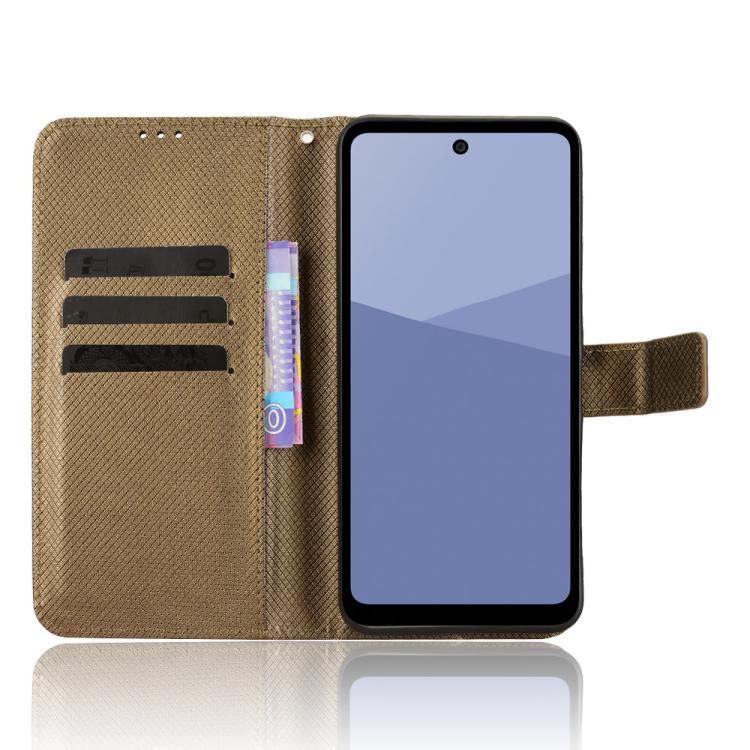 For Sharp Aquos wish5 Diamond Texture Leather Phone Case