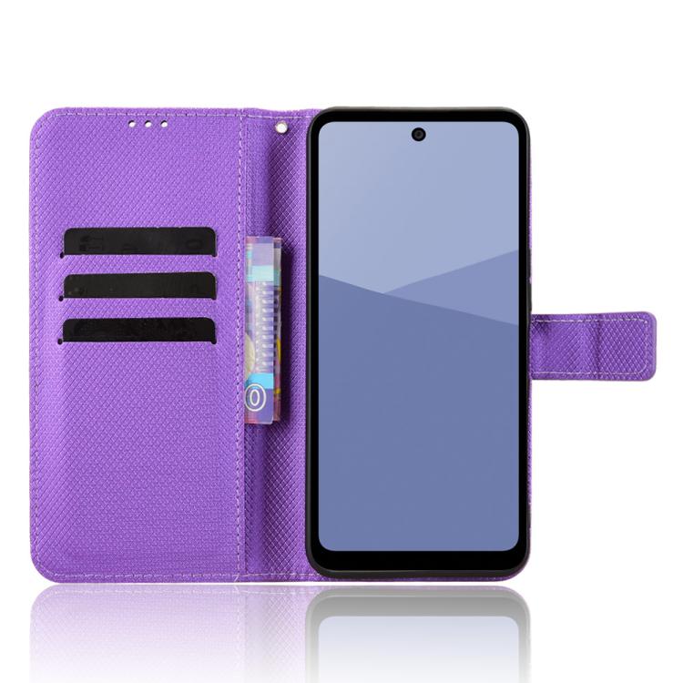 For Sharp Aquos wish5 Diamond Texture Leather Phone Case