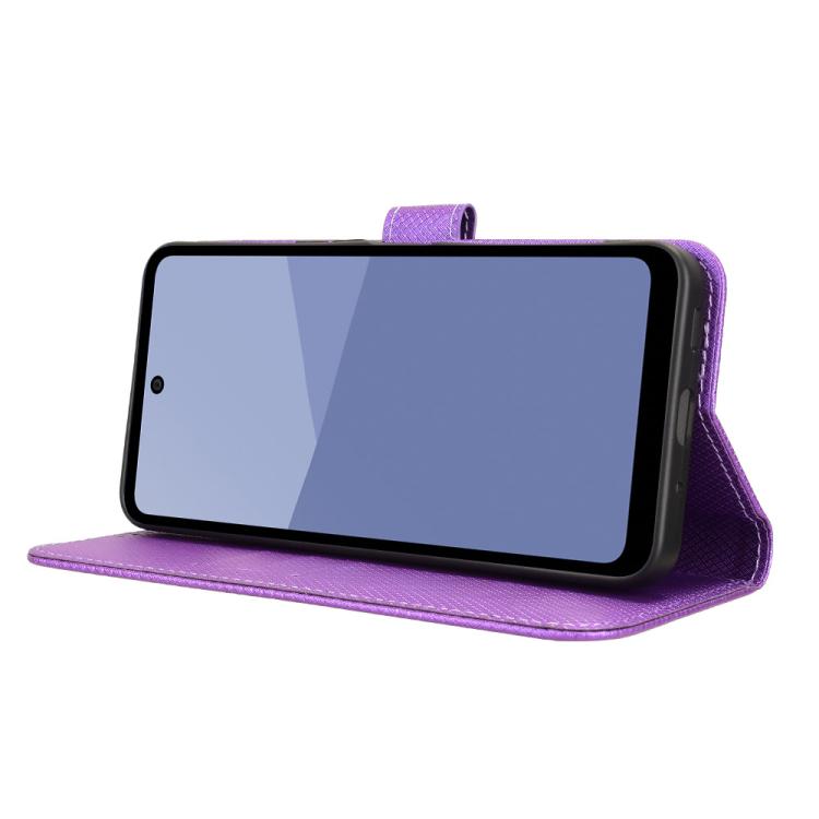For Sharp Aquos wish5 Diamond Texture Leather Phone Case