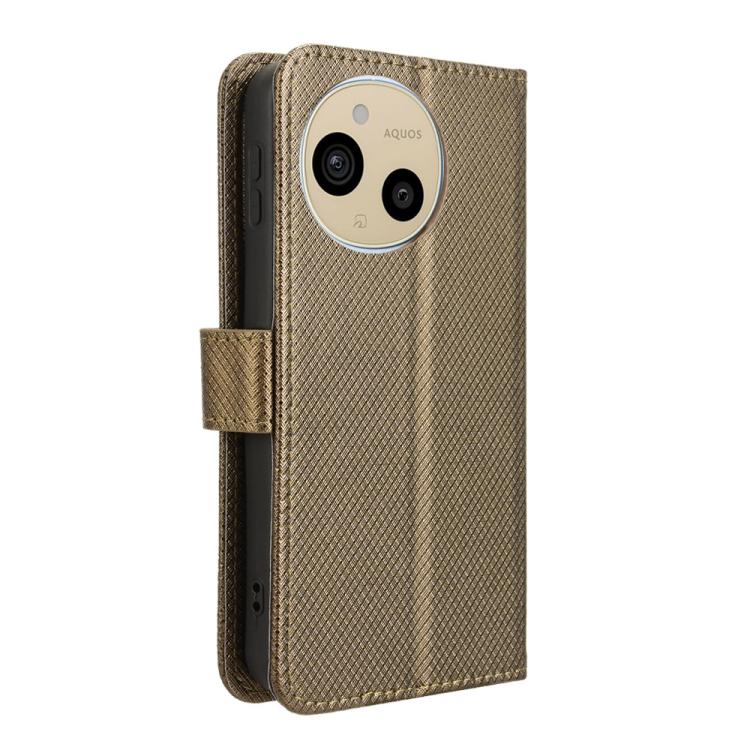 For Sharp Aquos Sense10 Diamond Texture Leather Phone Case