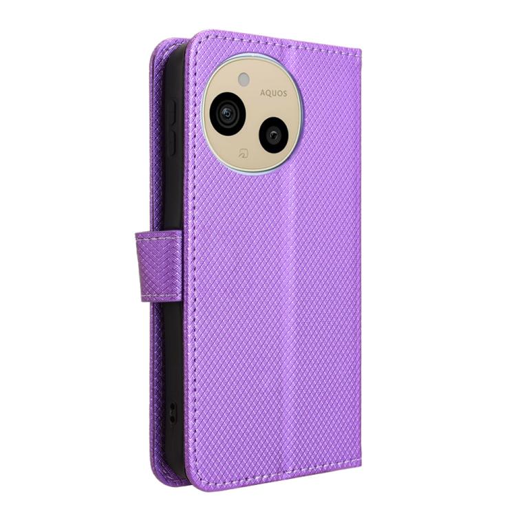 For Sharp Aquos Sense10 Diamond Texture Leather Phone Case