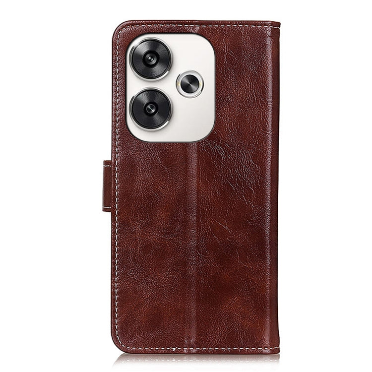 For Xiaomi Poco F6 / Redmi Turbo 3 Retro Crazy Horse Texture Leather Phone Case